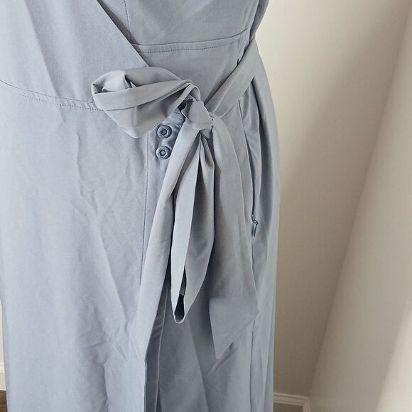 Kosan Go Travel Wrap Dress Size XL Blue NWT - Picture 7 of 12